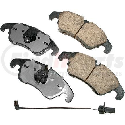 EUR1322 by AKEBONO - EURO Ultra Premium Ceramic Disc Brake Pad Kit