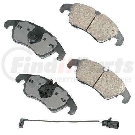 EUR1322A by AKEBONO - EURO Ultra Premium Ceramic Disc Brake Pad Kit