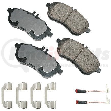 EUR1340A by AKEBONO - EURO Ultra Premium Ceramic Disc Brake Pad Kit