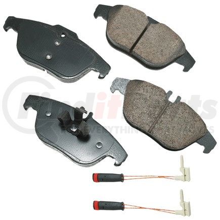 EUR1341 by AKEBONO - EURO Ultra Premium Ceramic Disc Brake Pad Kit