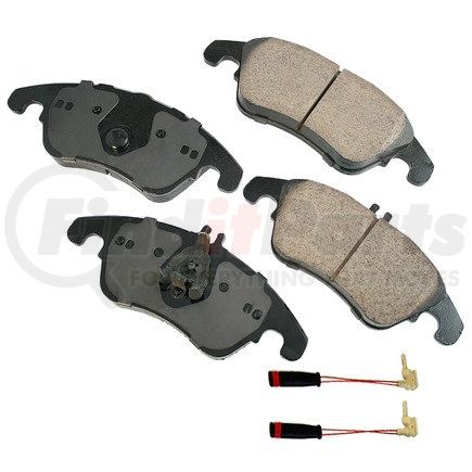 EUR1342 by AKEBONO - EURO Ultra Premium Ceramic Disc Brake Pad Kit