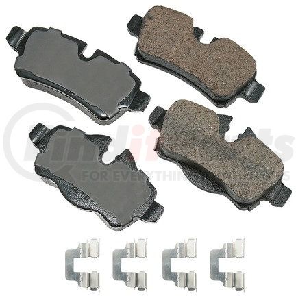 EUR1309A by AKEBONO - EURO Ultra Premium Ceramic Disc Brake Pad Kit