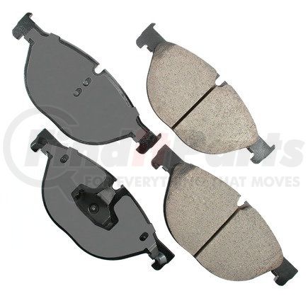 EUR1409 by AKEBONO - EURO Ultra Premium Ceramic Disc Brake Pad Kit