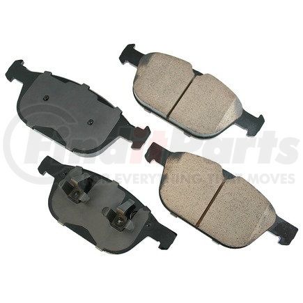 EUR1412 by AKEBONO - EURO Ultra Premium Ceramic Disc Brake Pad Kit