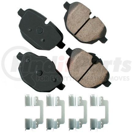 EUR1473 by AKEBONO - EURO Ultra Premium Ceramic Disc Brake Pad Kit