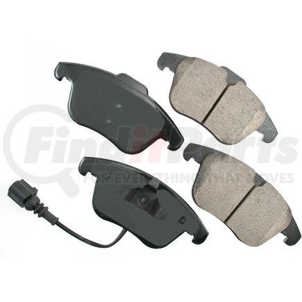 EUR1375 by AKEBONO - EURO Ultra Premium Ceramic Disc Brake Pad Kit