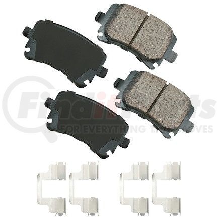 EUR1348B by AKEBONO - EURO Ultra Premium Ceramic Disc Brake Pad Kit