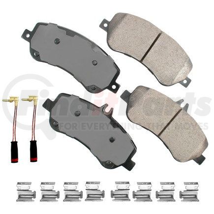 EUR1406 by AKEBONO - EURO Ultra Premium Ceramic Disc Brake Pad Kit