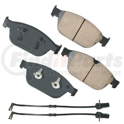 EUR1546 by AKEBONO - EURO Ultra Premium Ceramic Disc Brake Pad Kit