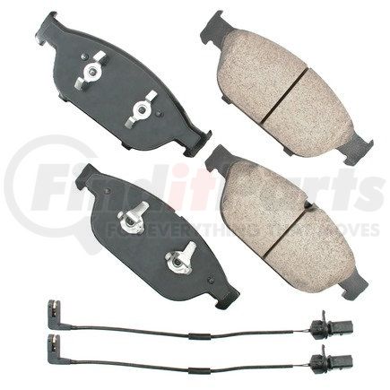 EUR1549 by AKEBONO - EURO Ultra Premium Ceramic Disc Brake Pad Kit