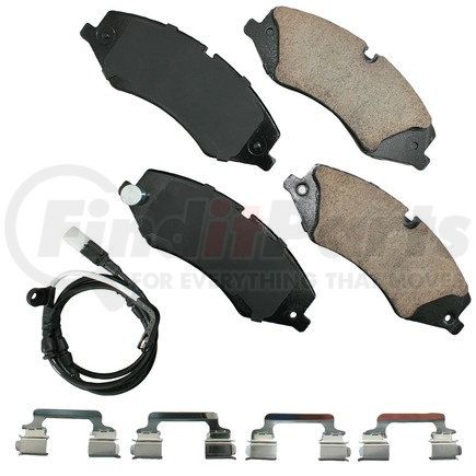 EUR1479A by AKEBONO - EURO Ultra Premium Ceramic Disc Brake Pad Kit