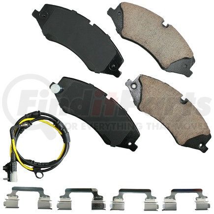 EUR1479B by AKEBONO - EURO Ultra Premium Ceramic Disc Brake Pad Kit