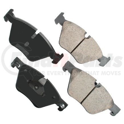 EUR1504 by AKEBONO - EURO Ultra Premium Ceramic Disc Brake Pad Kit