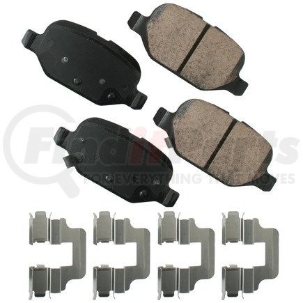 EUR1569 by AKEBONO - EURO Ultra Premium Ceramic Disc Brake Pad Kit