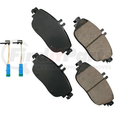 EUR1694 by AKEBONO - EURO Ultra Premium Ceramic Disc Brake Pad Kit