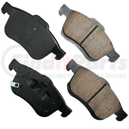 EUR1721A by AKEBONO - EURO Ultra Premium Ceramic Disc Brake Pad Kit