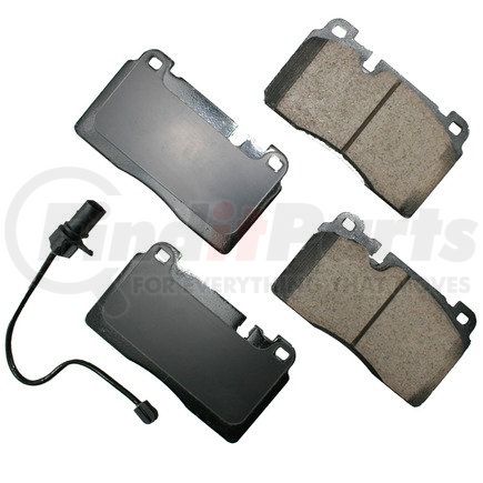 EUR1663 by AKEBONO - EURO Ultra Premium Ceramic Disc Brake Pad Kit