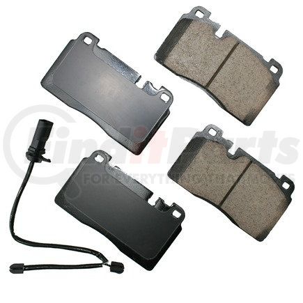 EUR1663A by AKEBONO - EURO Ultra Premium Ceramic Disc Brake Pad Kit