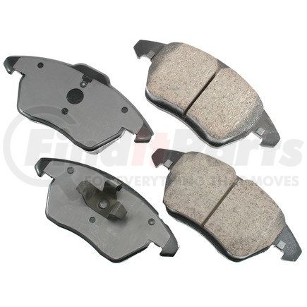 EUR1107A by AKEBONO - EURO Ultra Premium Ceramic Disc Brake Pad Kit