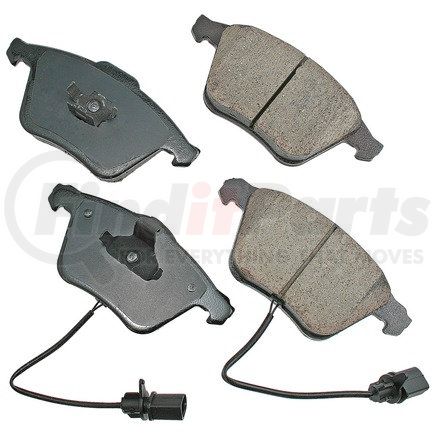 EUR1111 by AKEBONO - EURO Ultra Premium Ceramic Disc Brake Pad Kit