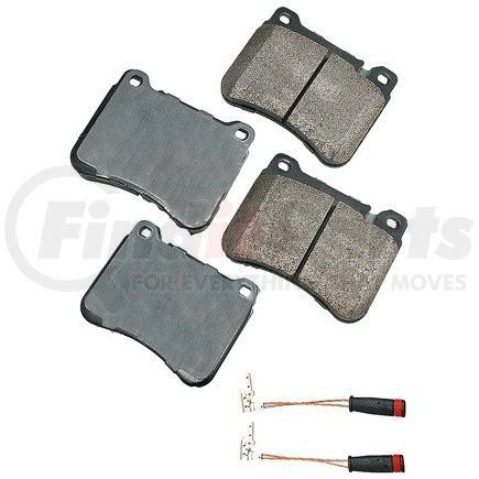 EUR1121 by AKEBONO - EURO Ultra Premium Ceramic Disc Brake Pad Kit