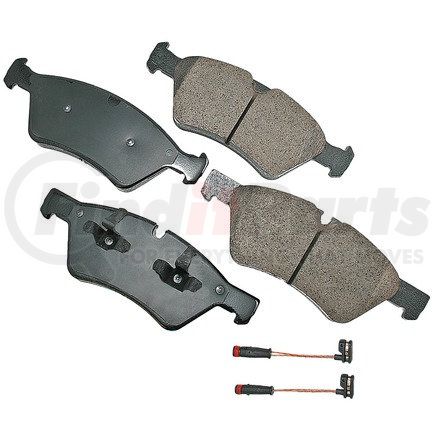 EUR1123 by AKEBONO - EURO Ultra Premium Ceramic Disc Brake Pad Kit