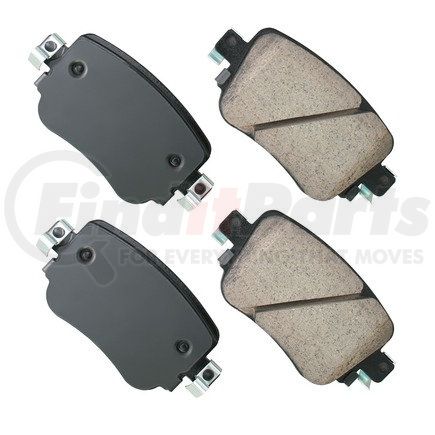 EUR1779 by AKEBONO - EURO Ultra Premium Ceramic Disc Brake Pad Kit