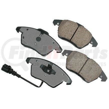 EUR1107 by AKEBONO - EURO Ultra Premium Ceramic Disc Brake Pad Kit