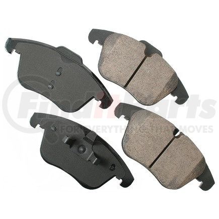 EUR1241 by AKEBONO - EURO Ultra Premium Ceramic Disc Brake Pad Kit