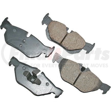 EUR1267 by AKEBONO - EURO Ultra Premium Ceramic Disc Brake Pad Kit