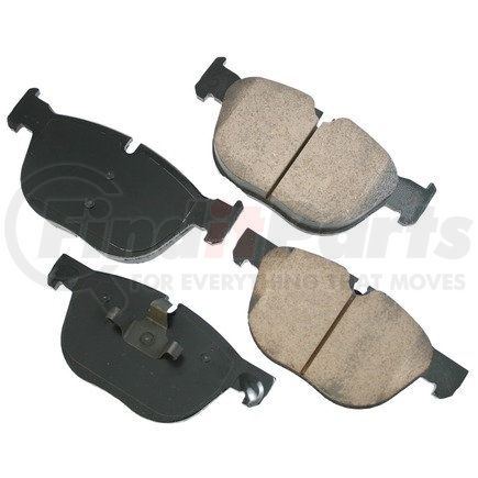 EUR1294 by AKEBONO - EURO Ultra Premium Ceramic Disc Brake Pad Kit