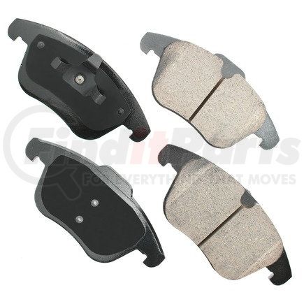 EUR1306 by AKEBONO - EURO Ultra Premium Ceramic Disc Brake Pad Kit