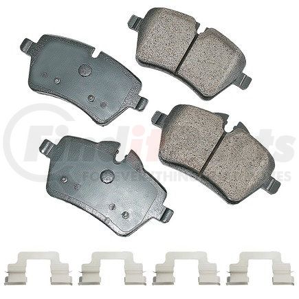 EUR1204A by AKEBONO - EURO Ultra Premium Ceramic Disc Brake Pad Kit