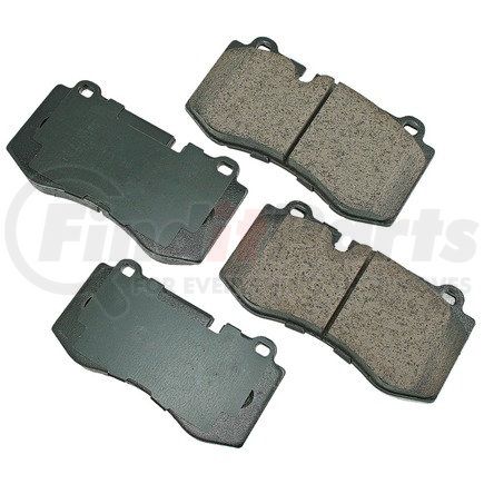 EUR1223 by AKEBONO - EURO Ultra Premium Ceramic Disc Brake Pad Kit