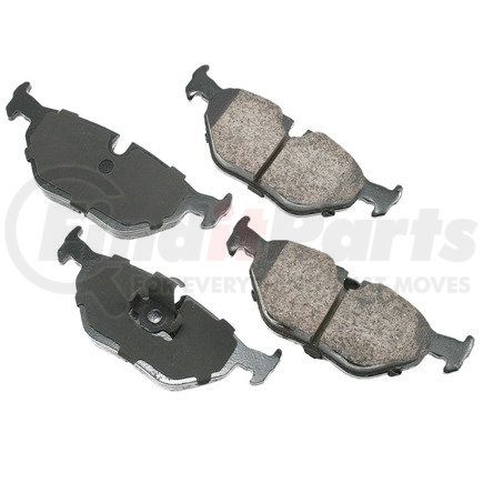 EUR1239 by AKEBONO - EURO Ultra Premium Ceramic Disc Brake Pad Kit