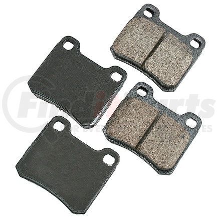 EUR335 by AKEBONO - EURO Ultra Premium Ceramic Disc Brake Pad Kit