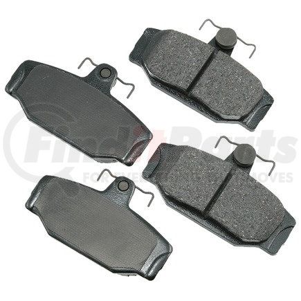 EUR391 by AKEBONO - EURO Ultra Premium Ceramic Disc Brake Pad Kit