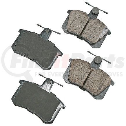 EUR228 by AKEBONO - EURO Ultra Premium Ceramic Disc Brake Pad Kit