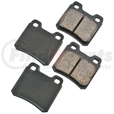 EUR427 by AKEBONO - EURO Ultra Premium Ceramic Disc Brake Pad Kit