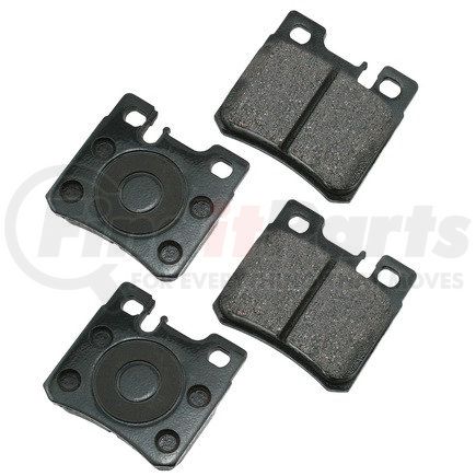 EUR495 by AKEBONO - EURO Ultra Premium Ceramic Disc Brake Pad Kit