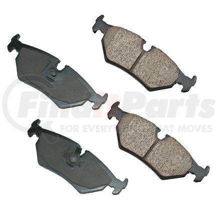 EUR517 by AKEBONO - EURO Ultra Premium Ceramic Disc Brake Pad Kit