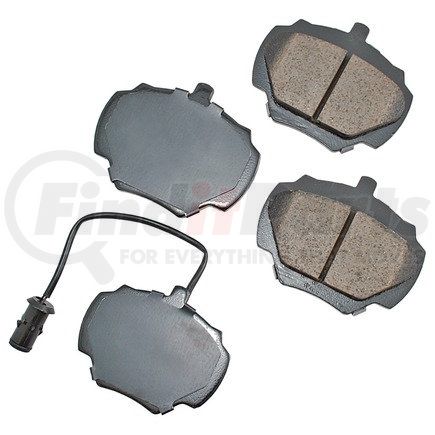 EUR518 by AKEBONO - EURO Ultra Premium Ceramic Disc Brake Pad Kit