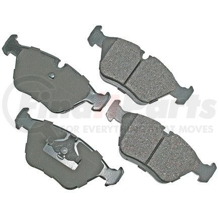 EUR394A by AKEBONO - EURO Ultra Premium Ceramic Disc Brake Pad Kit