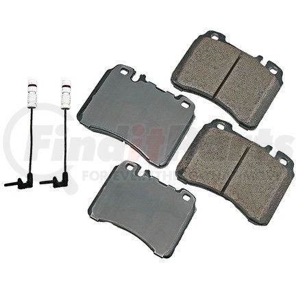 EUR561 by AKEBONO - EURO Ultra Premium Ceramic Disc Brake Pad Kit