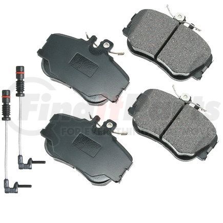 EUR645 by AKEBONO - EURO Ultra Premium Ceramic Disc Brake Pad Kit