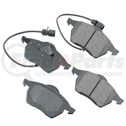 EUR555 by AKEBONO - EURO Ultra Premium Ceramic Disc Brake Pad Kit