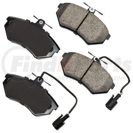EUR684 by AKEBONO - EURO Ultra Premium Ceramic Disc Brake Pad Kit