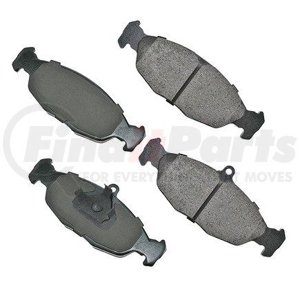 EUR688 by AKEBONO - EURO Ultra Premium Ceramic Disc Brake Pad Kit