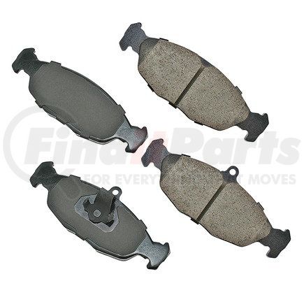 EUR688A by AKEBONO - EURO Ultra Premium Ceramic Disc Brake Pad Kit