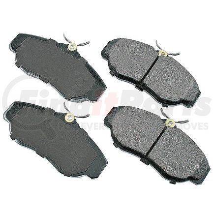 EUR676 by AKEBONO - EURO Ultra Premium Ceramic Disc Brake Pad Kit